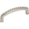 Elements 3" Center-to-Center Satin Nickel Rope Detailed Cypress Cabinet Pull Z118-3SN - alternate 1